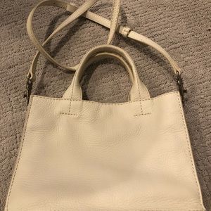 Steven Alan Genuine Leather Brady Satchel in Off-White